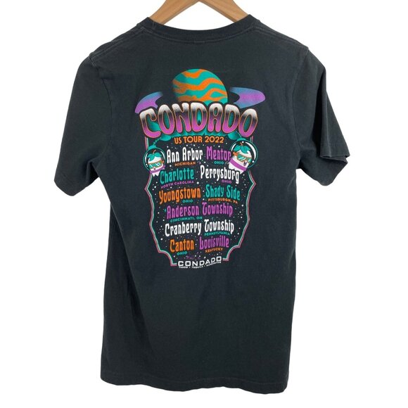 Condado US Tour 2022 Adult Small Black Short Sleeve Graphic Print T-shirt - Picture 2 of 7